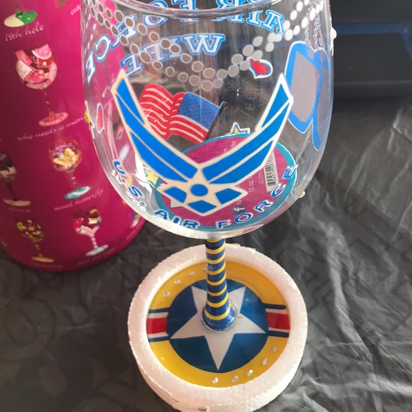 Lolita Other - Air Force Wife wine glass